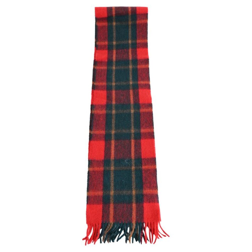 Saint Laurent Scarf In Tartan in Red Wool